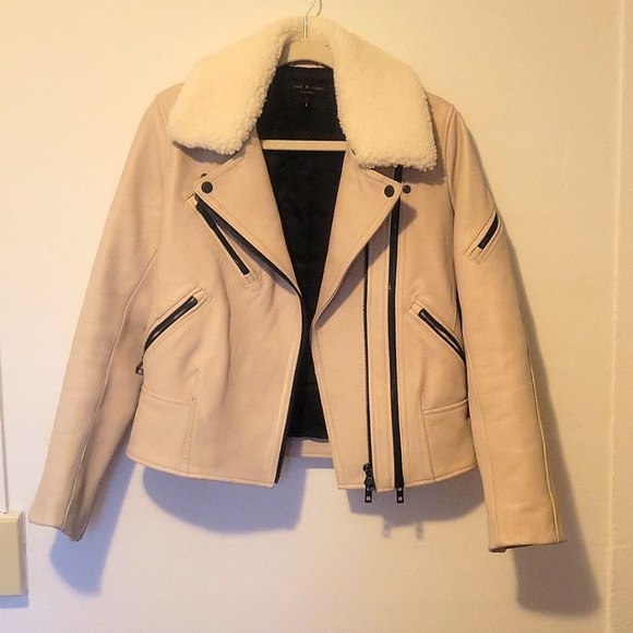 Rag and Bone Minerva Leather Jacket 4 - Picture 1 of 9